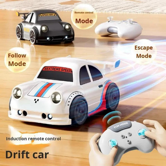 Mini RC Drift Car | Remote Control Racing Car | 360° Rotation Car | 4x4 Car | Remote Control RC Drift Racing Car | Intelligent Motion Sensore with LED Lights Mini Dream Car | Follow Me & Escape Mode Fall Resistant Car |