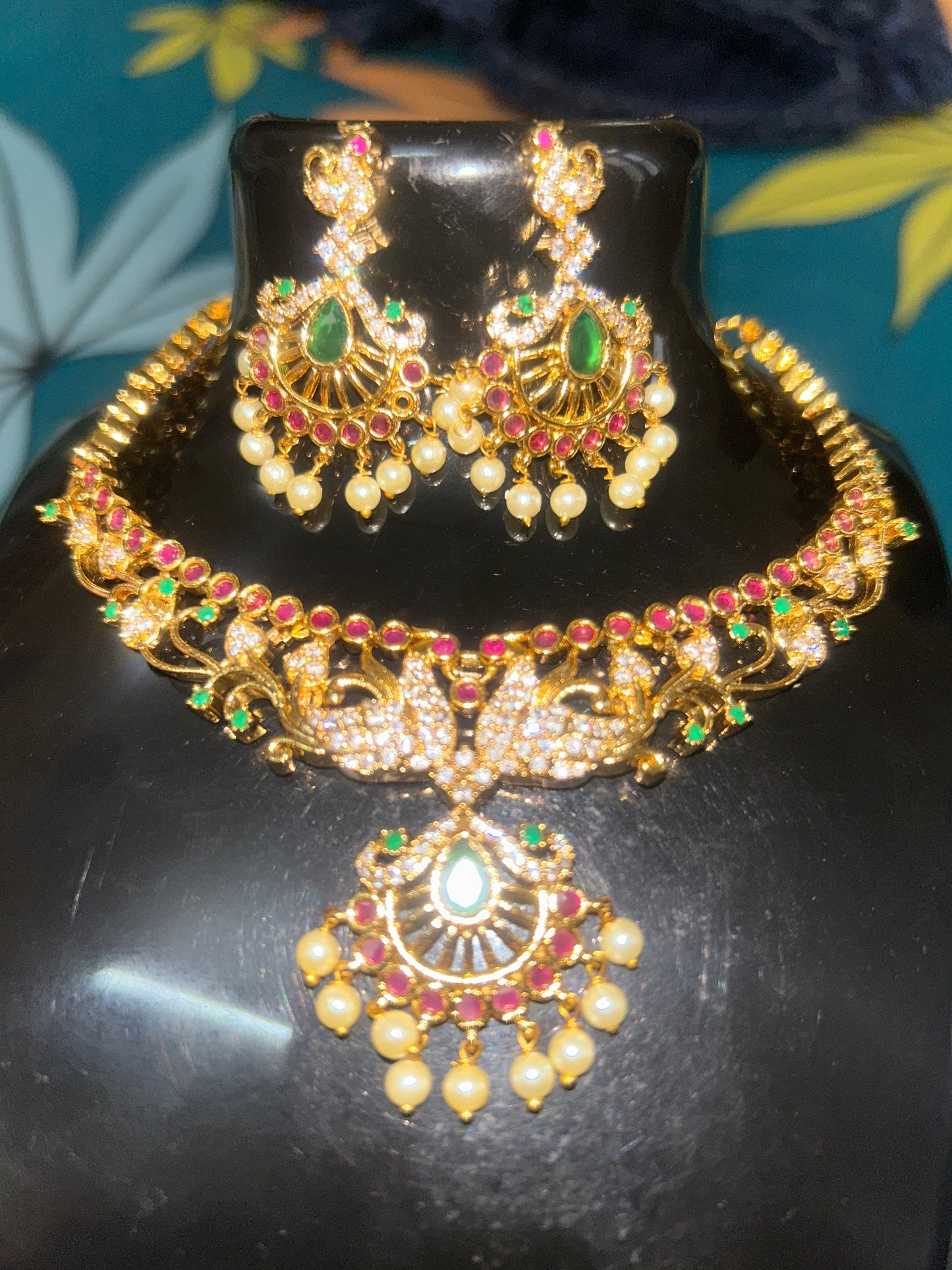 Traditional South Indian Necklace Set