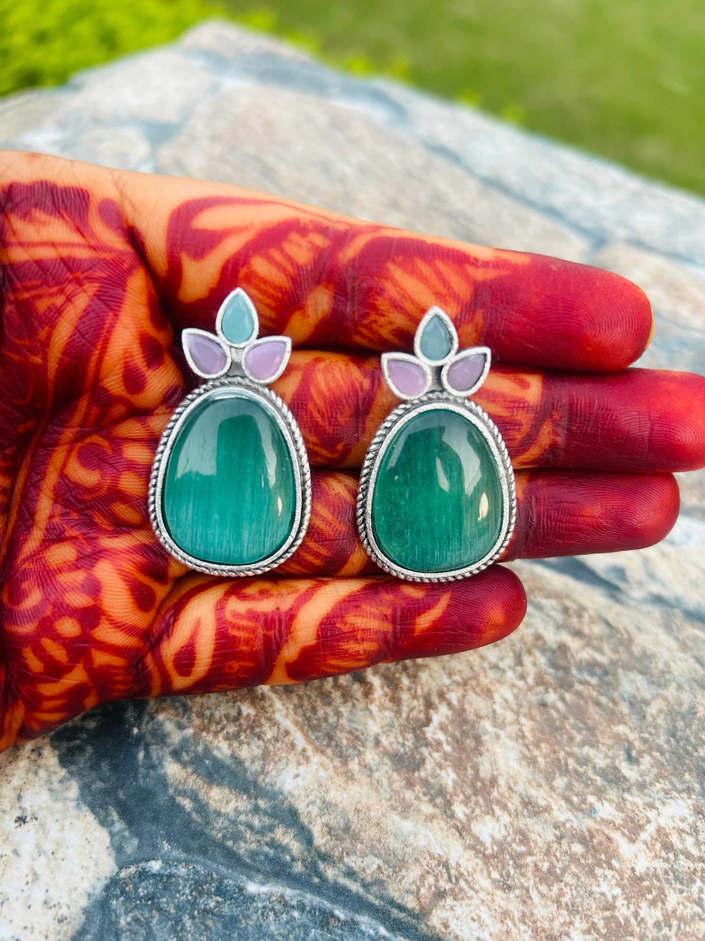 Leaf Style Pastel Earrings