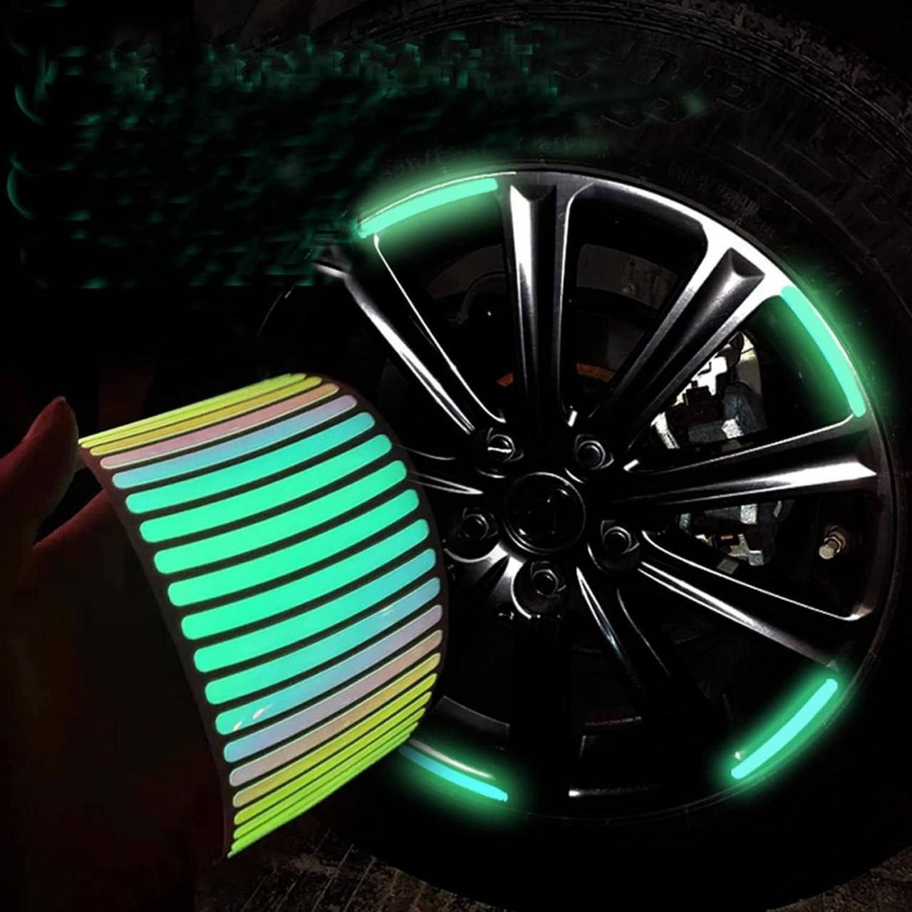 Reflective Car Wheel Sticker (20 pcs)