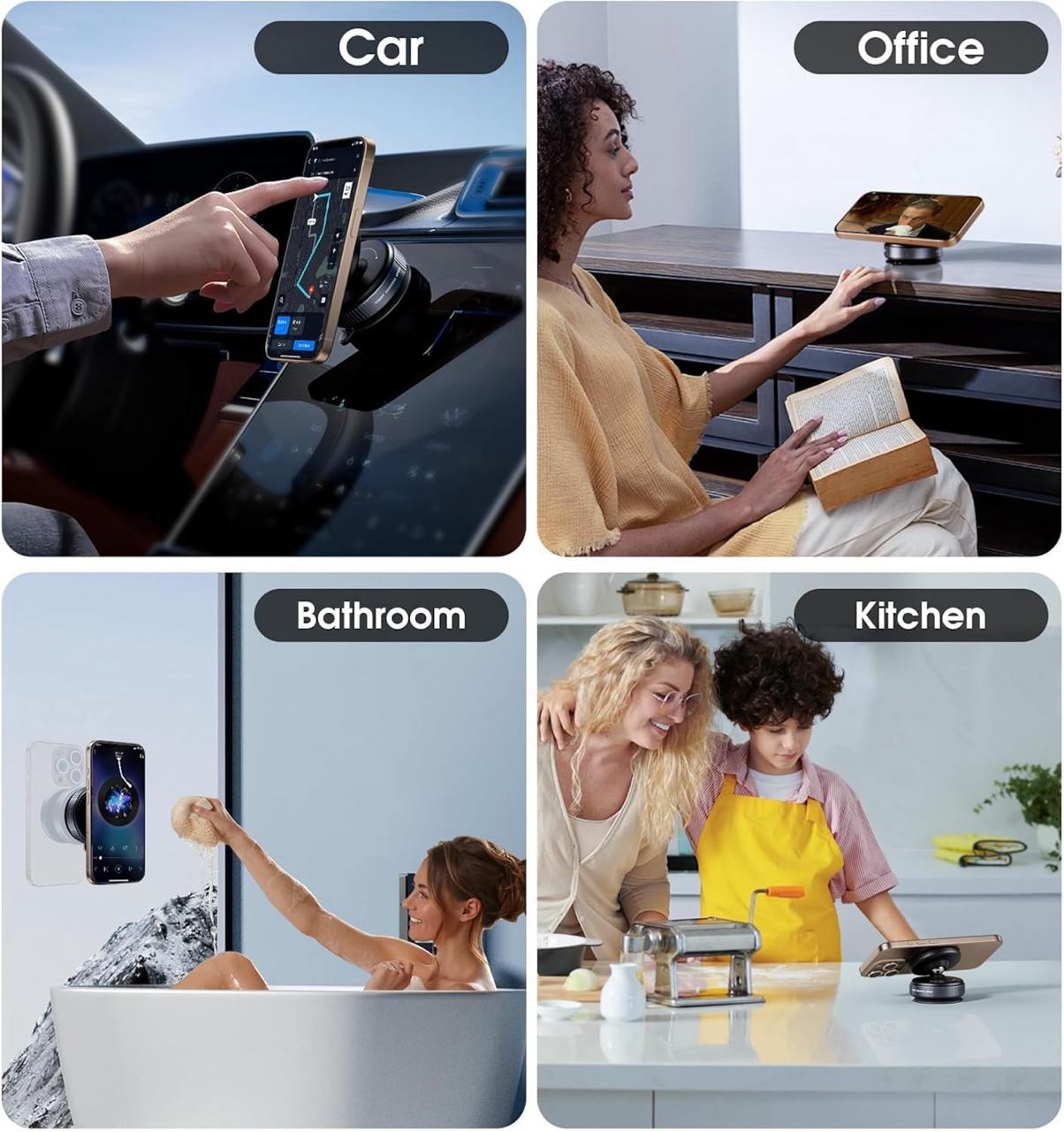 Vaccum Magnetic Phone Holder