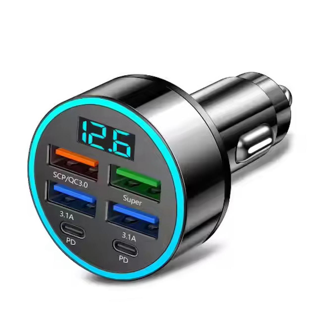 6 in 1 Battery Car Charger