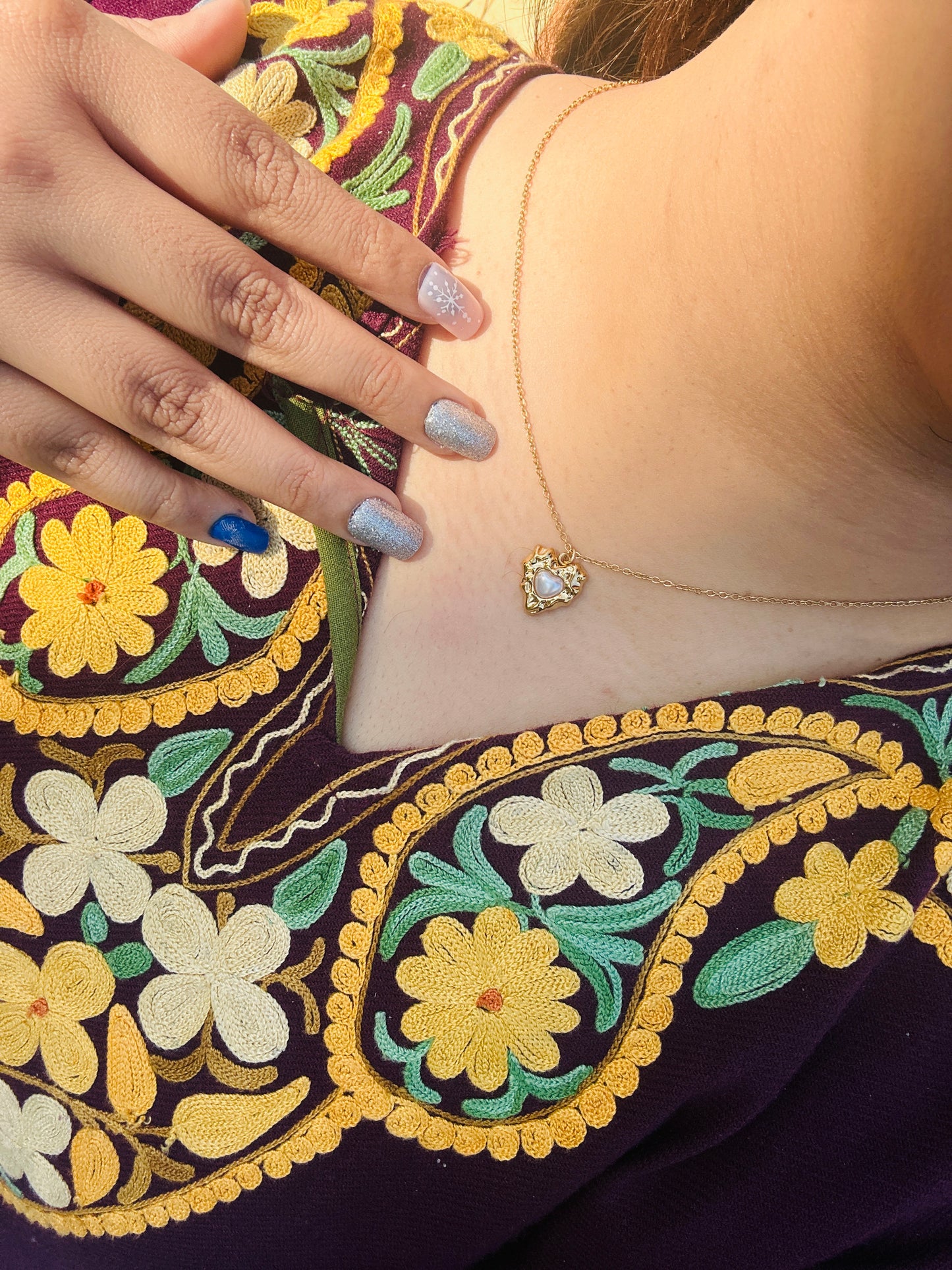 Pearl Heart Bracelete