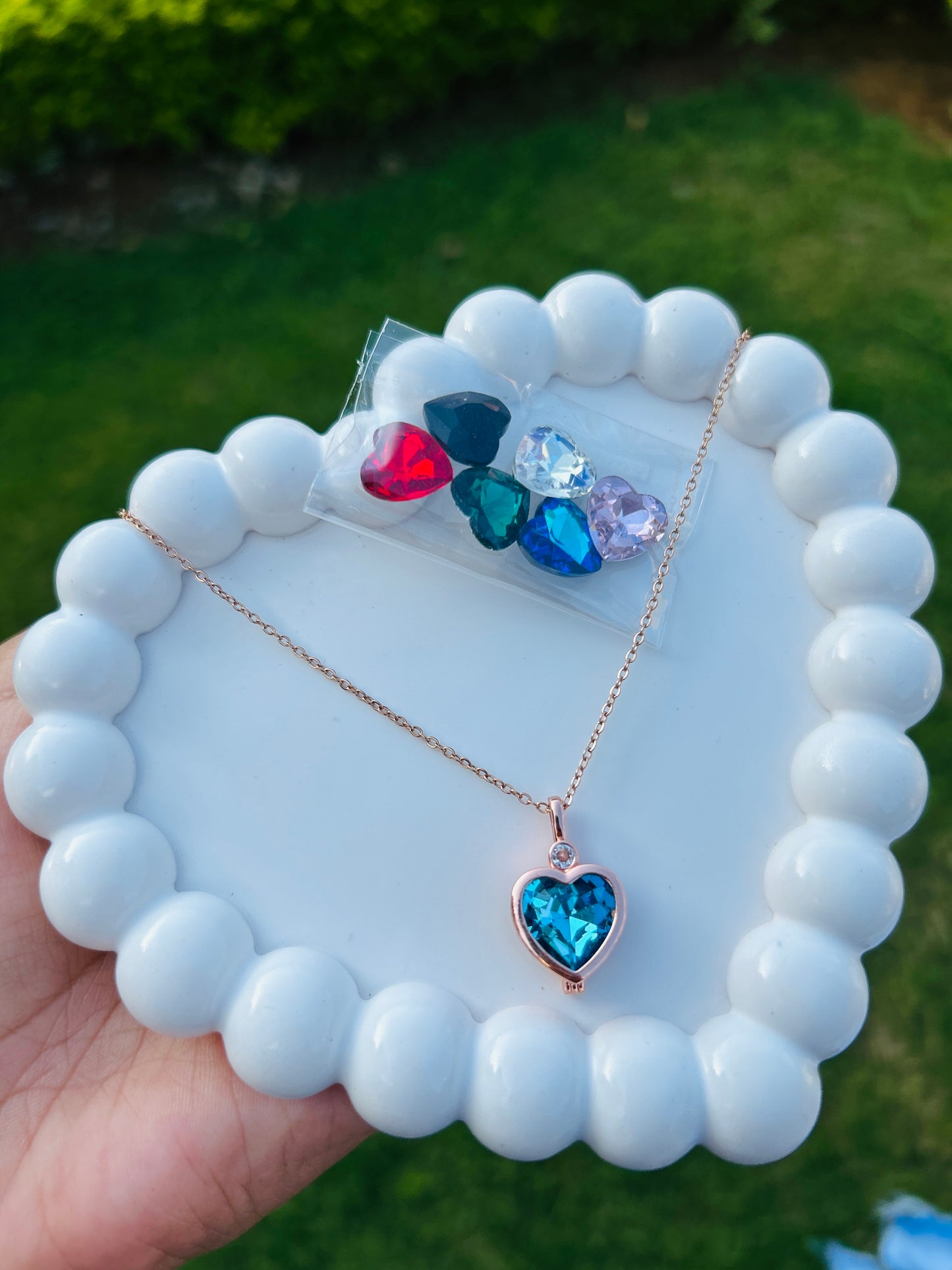 Rosegold Six Hearts Pendant