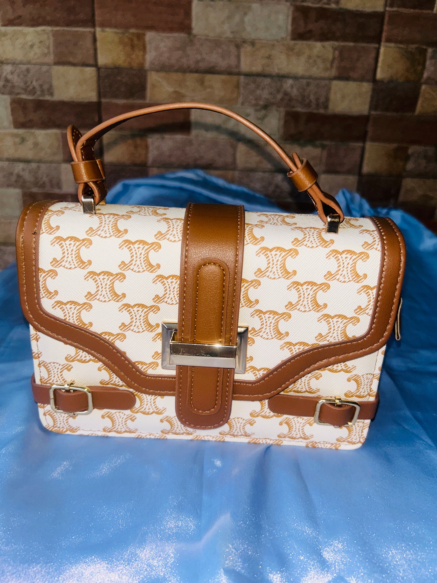 Brand Inspired Leather Sling Bag