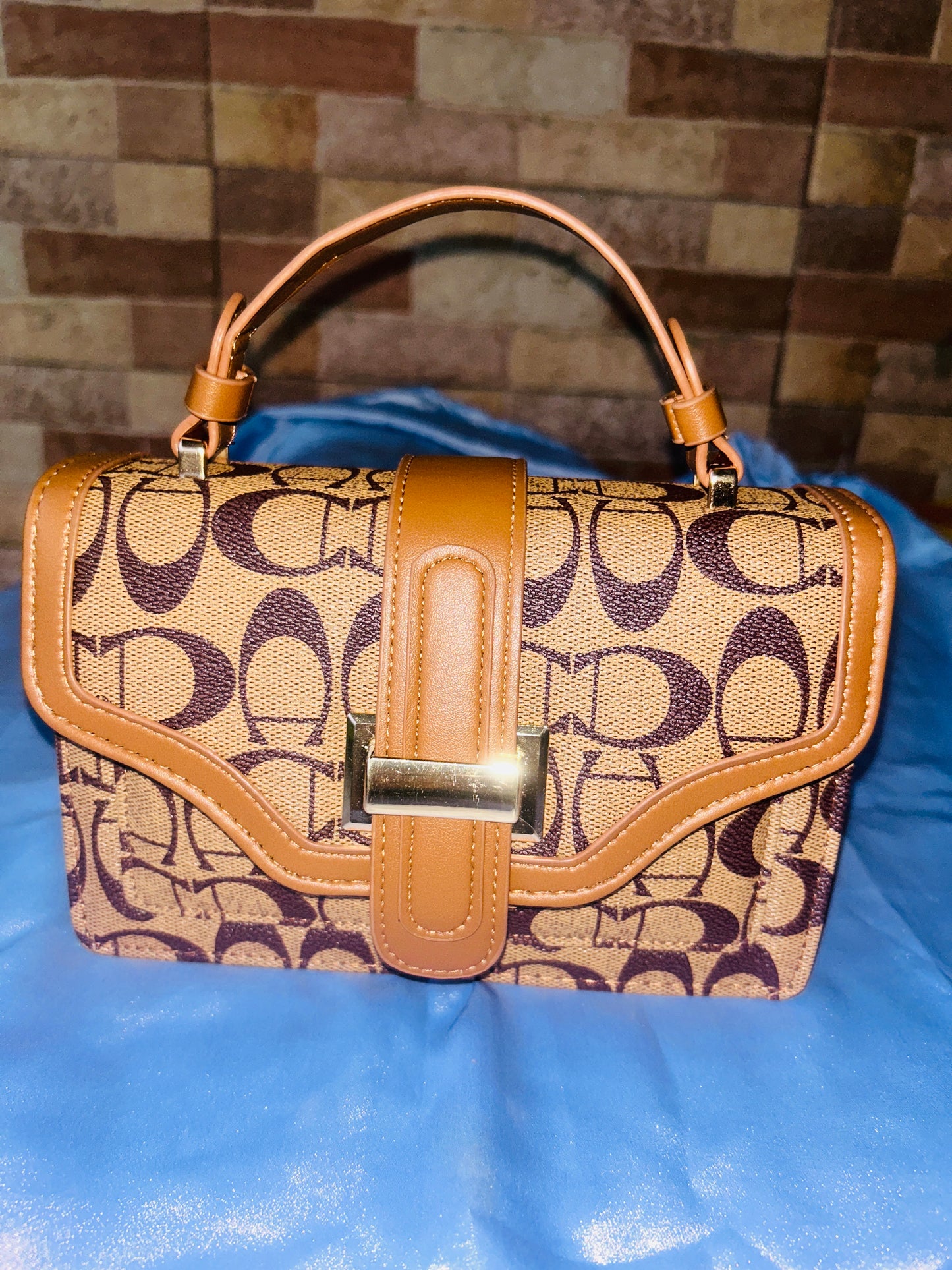 Brand Inspired Leather Sling Bag