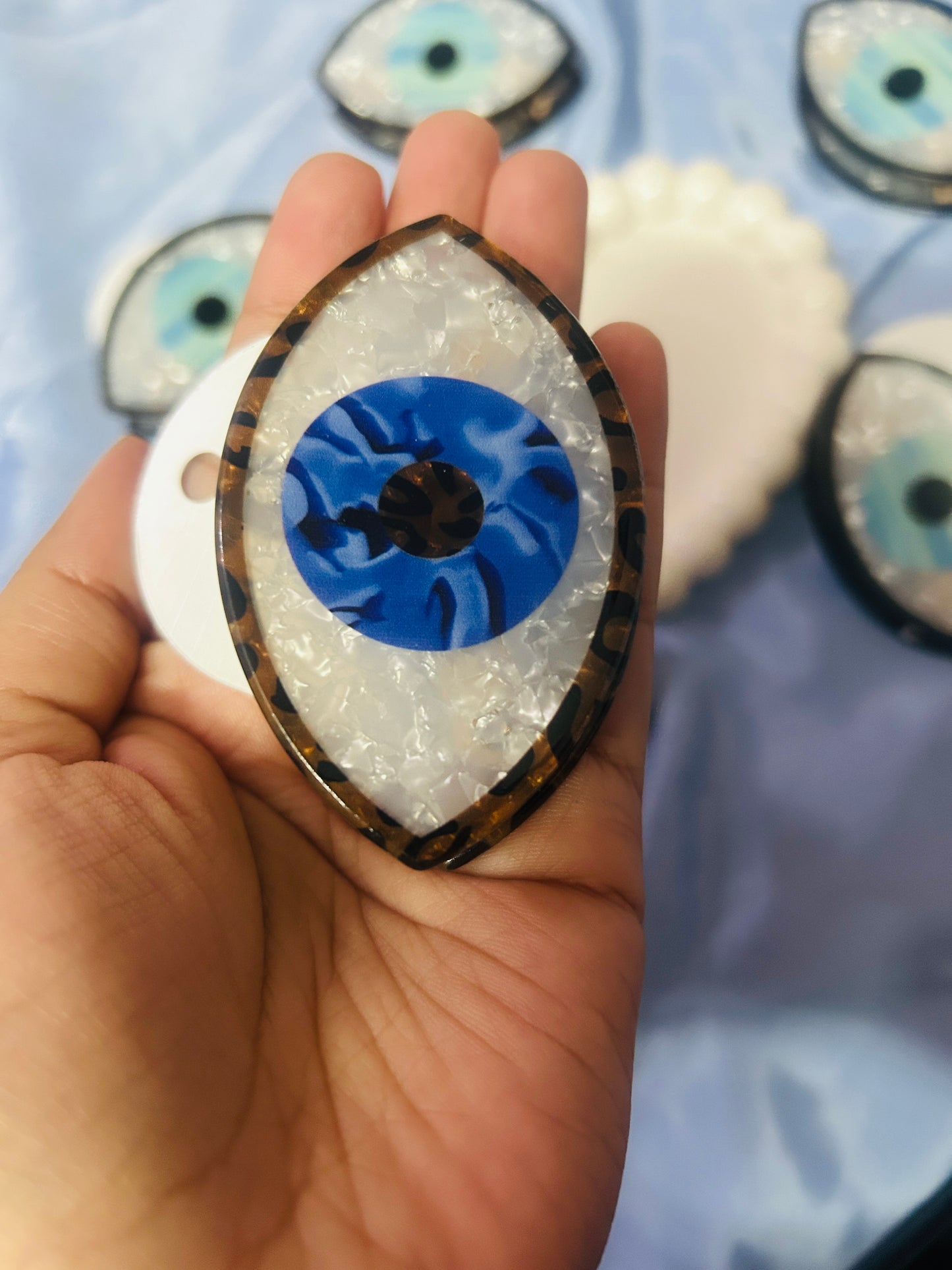 Evil Eye Korean Claw Clip