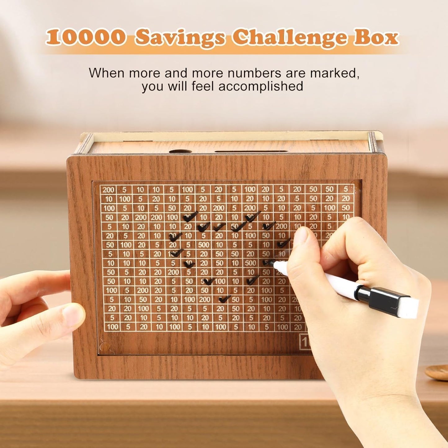 Wooden Savings Box
