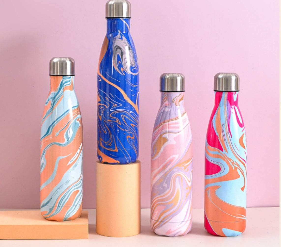 Marble Flask Bottles