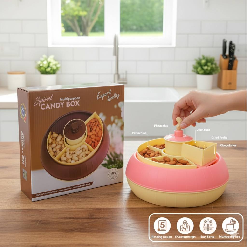 Premium Spiral Dry Fruits Tray