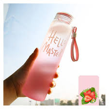 Hello Master Glass Water Bottle