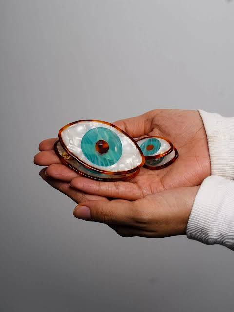 Evil Eye Korean Claw Clip