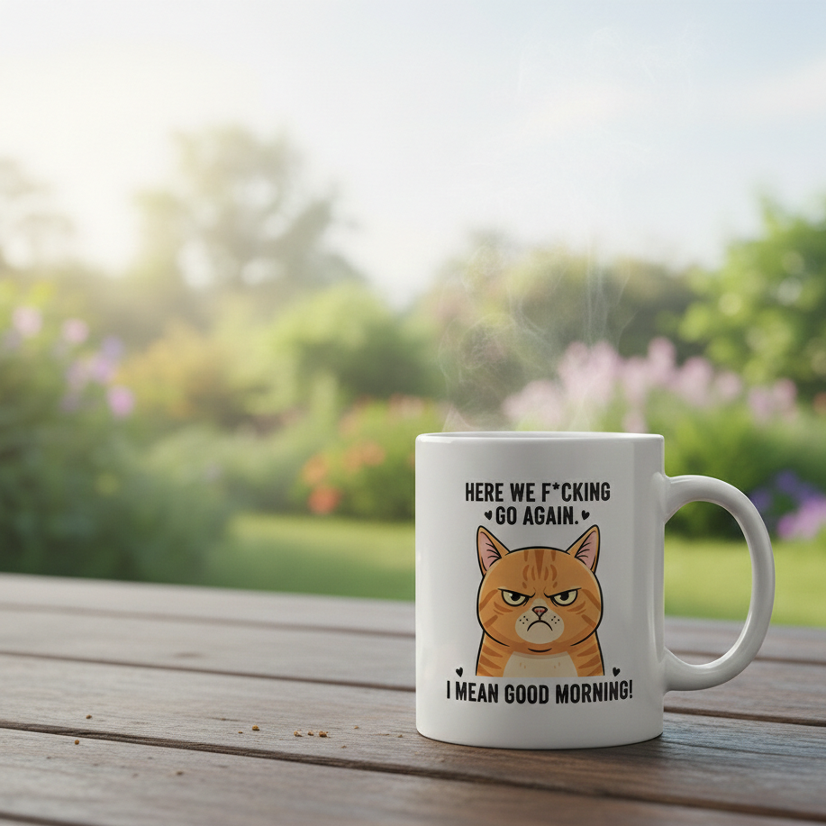 Angry Caty Good Morning Mug