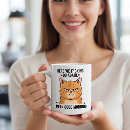 Angry Caty Good Morning Mug