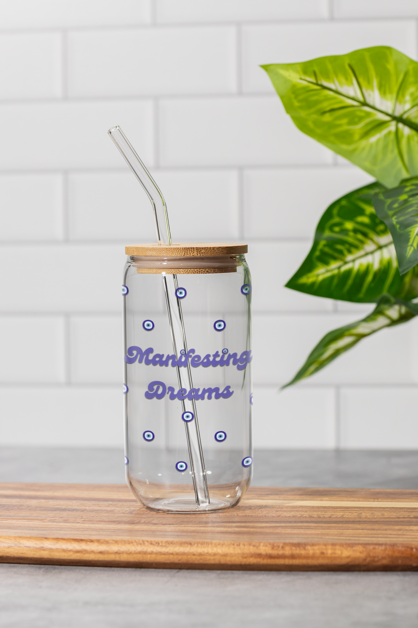 Manifesting Dreams Glass Can Tumbler 16oz