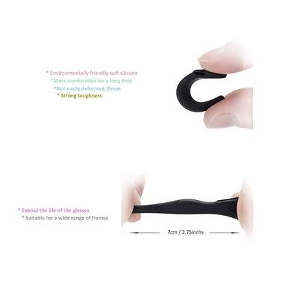 Eyeglasses Ear Grip- Soft Comfortable Anti-slip Holder - Silicone Ear Hook ( Pack of 2 )