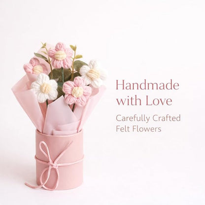 Handmade Crochet Flower Bouquet – Unique Handmade Gift