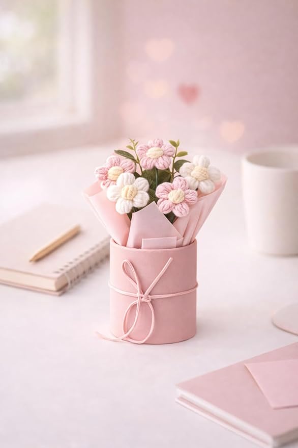 Handmade Crochet Flower Bouquet – Unique Handmade Gift