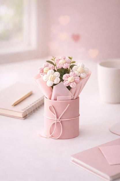 Handmade Crochet Flower Bouquet – Unique Handmade Gift