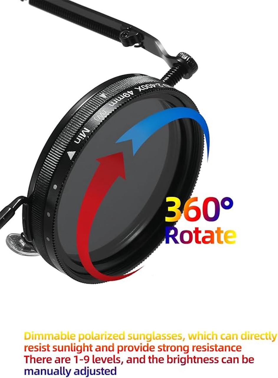 Adjustable Tint Sunglasses | 1-9 Gear Adjustable Polarized Sunglasses |