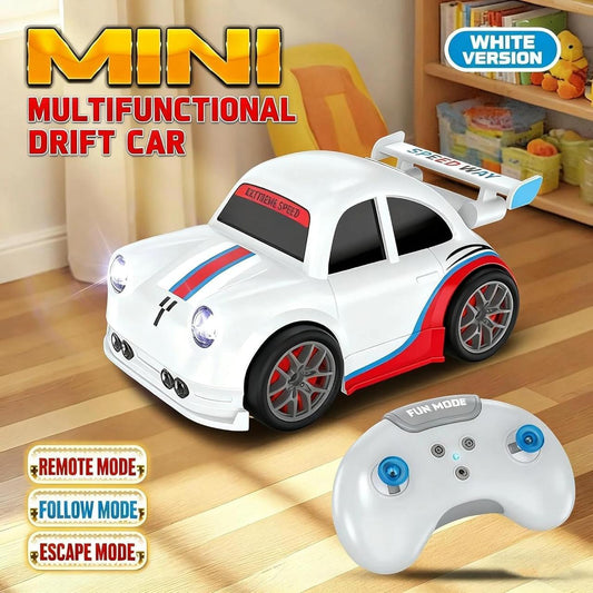 Mini RC Drift Car | Remote Control Racing Car | 360° Rotation Car | 4x4 Car | Remote Control RC Drift Racing Car | Intelligent Motion Sensore with LED Lights Mini Dream Car | Follow Me & Escape Mode Fall Resistant Car |