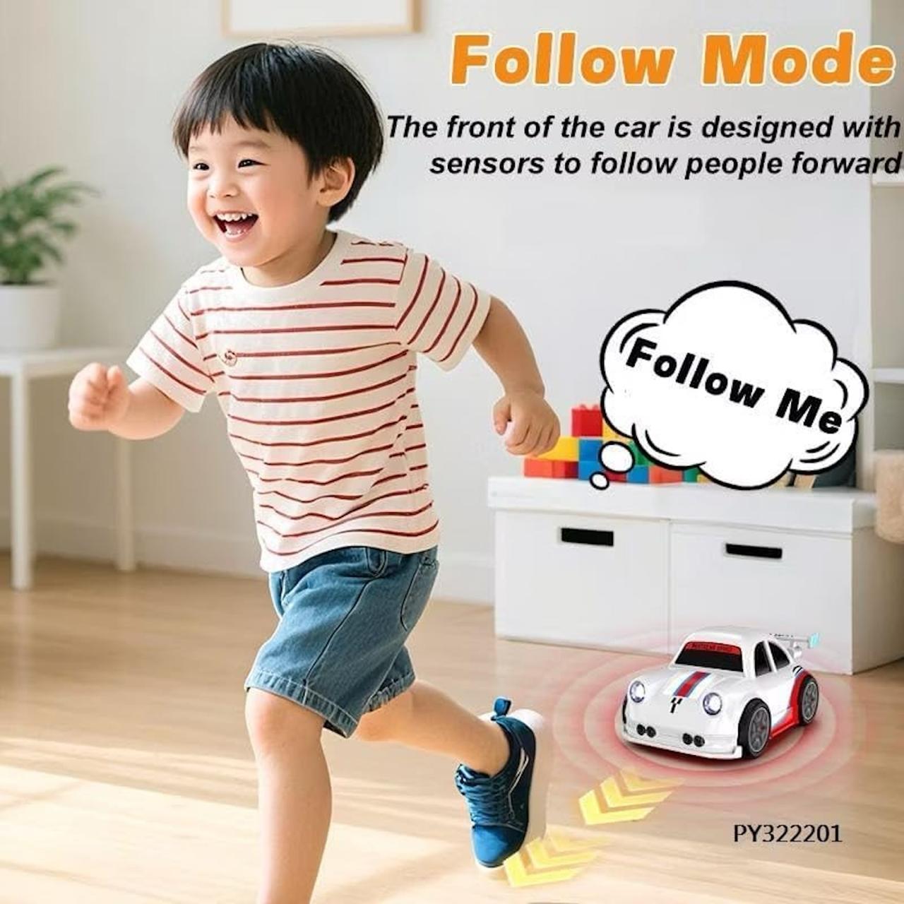 Mini RC Drift Car | Remote Control Racing Car | 360° Rotation Car | 4x4 Car | Remote Control RC Drift Racing Car | Intelligent Motion Sensore with LED Lights Mini Dream Car | Follow Me & Escape Mode Fall Resistant Car |