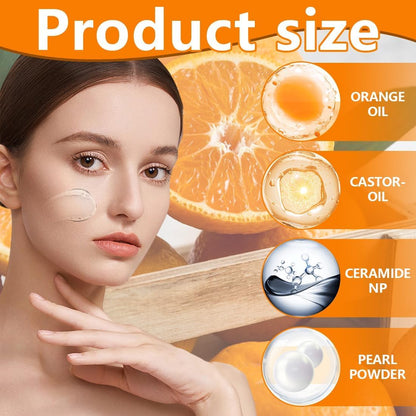 Orange Enzymes Exfoliating Gel | Orange Exfoliating Gel for Face & Body | Deep Cleansing Moisturizing Facial Exfoliator | Dead Skin Remover Gel | Brightening & Pore Cleansing Scrub