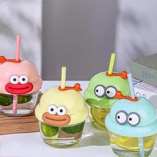 Mini Cartoon Glass Sipper