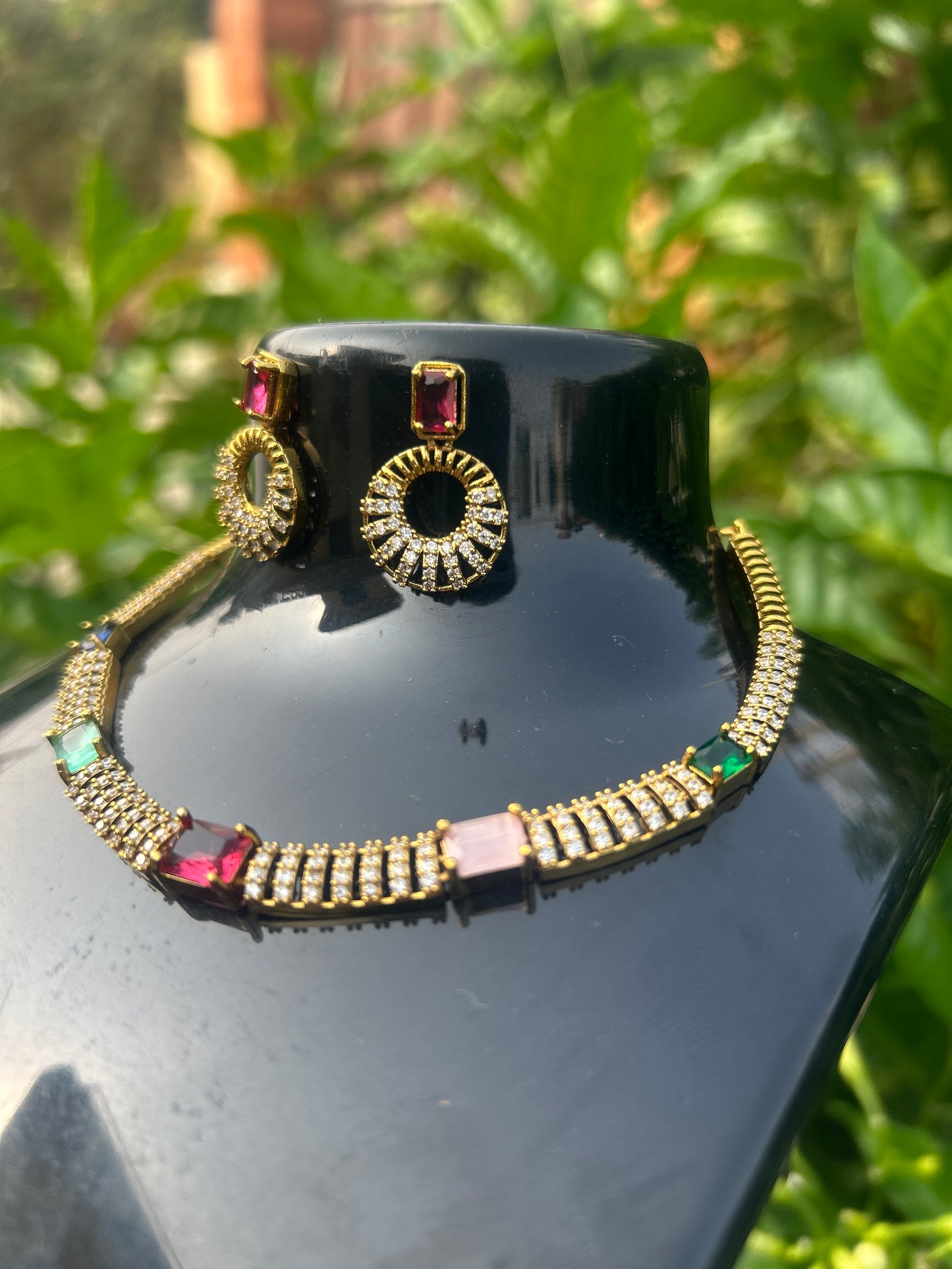 Multicolour Katrina Necklace Set