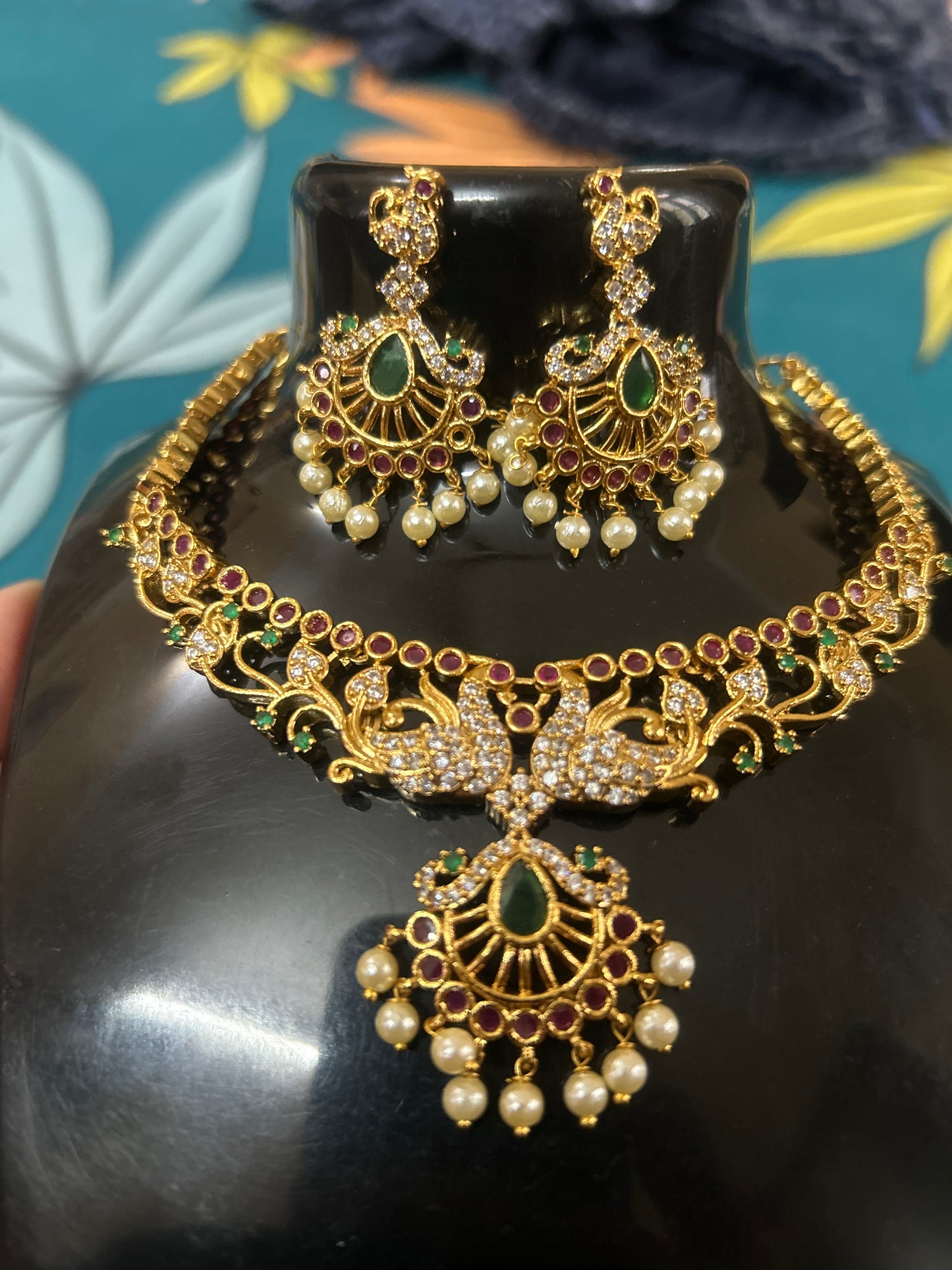 Traditional South Indian Necklace Set