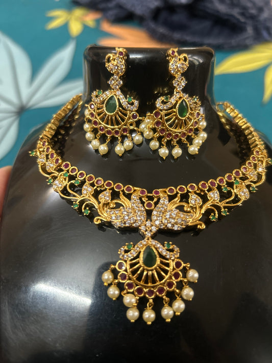 Traditional South Indian Necklace Set