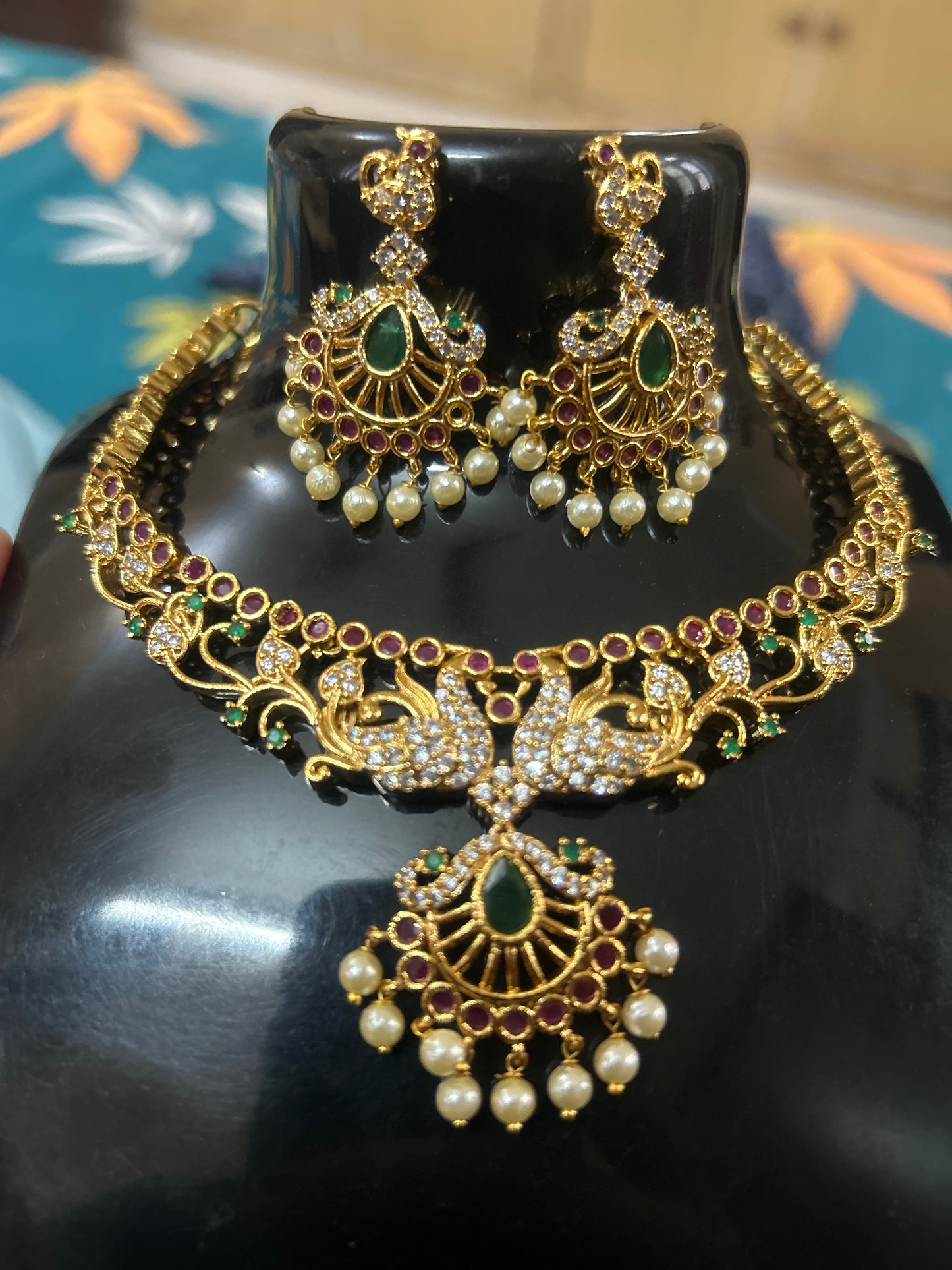 Traditional South Indian Necklace Set