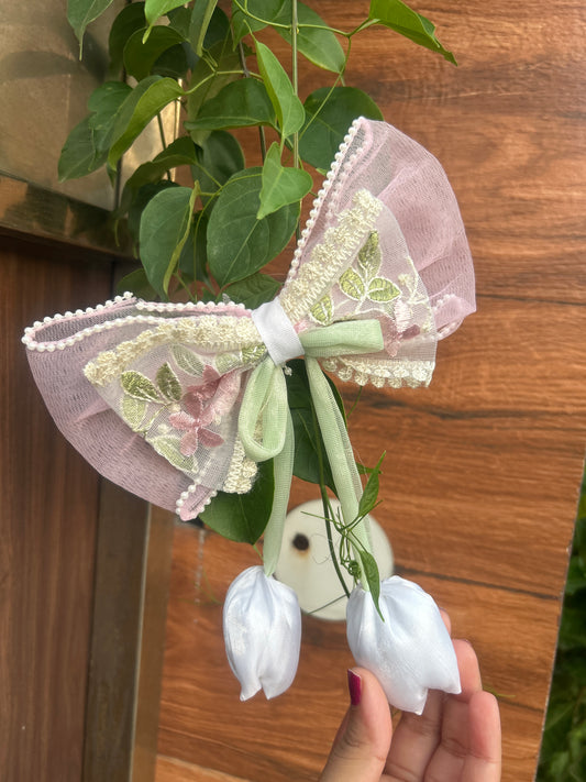Bow Organza Hair Pin