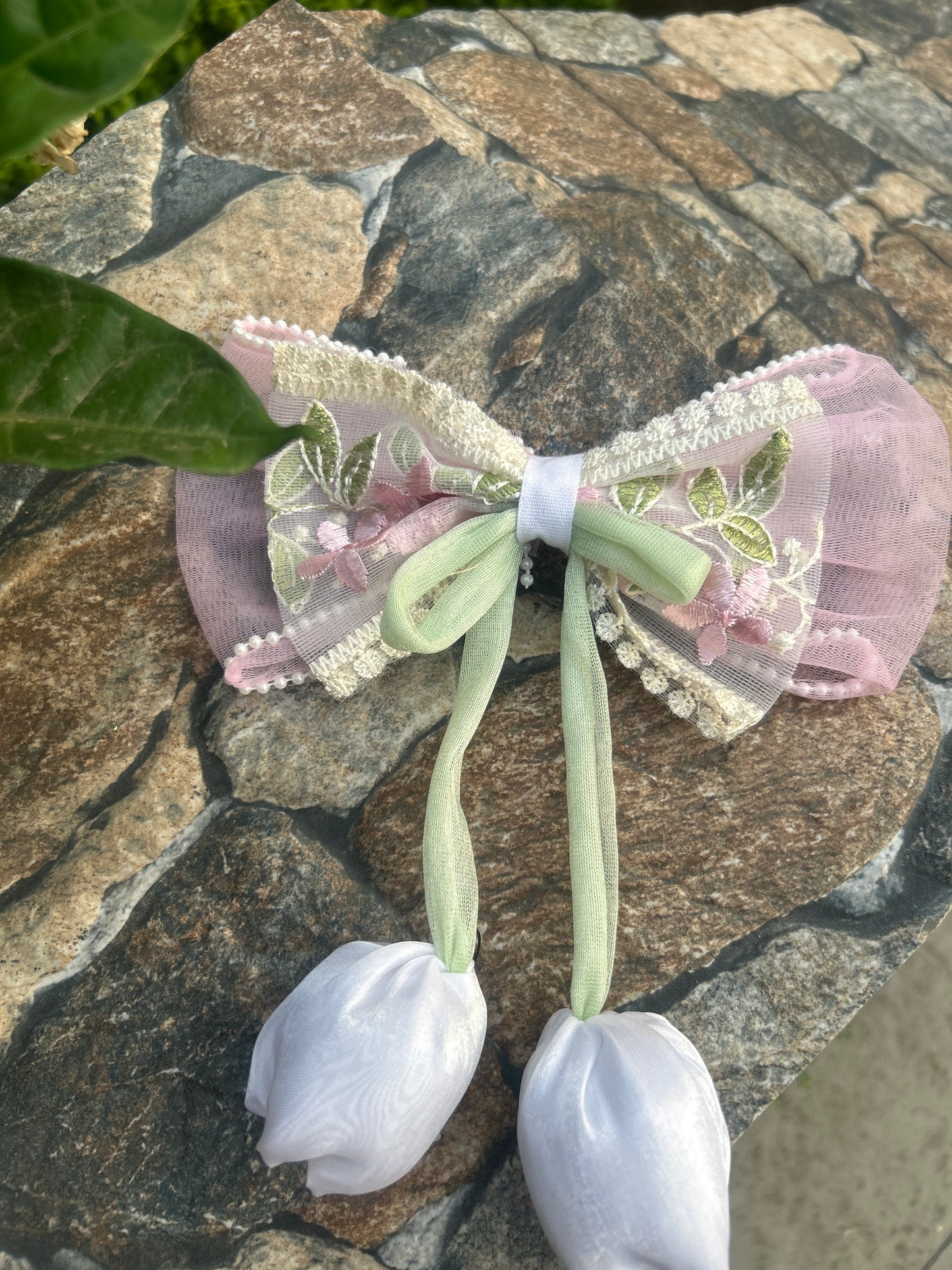Bow Organza Hair Pin