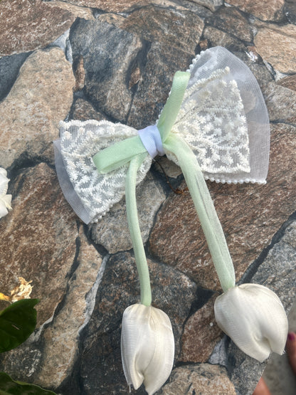 Bow Organza Hair Pin
