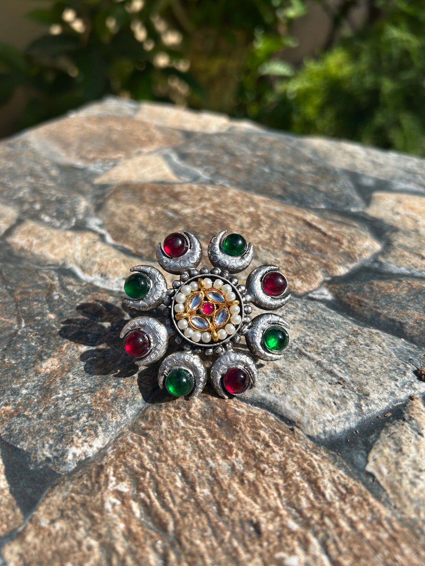 Cocktail Oxidised Ring