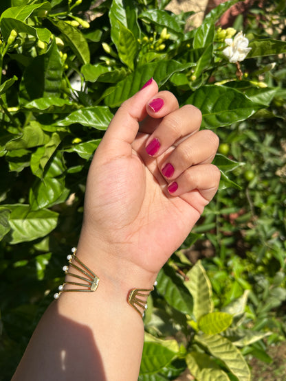 Pearl Anti Tarnish Layered Bracelete