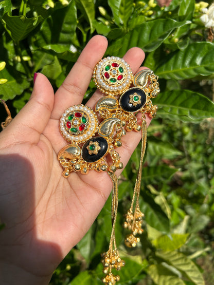 Meenakari Kashmiri Ghungroo Earrings