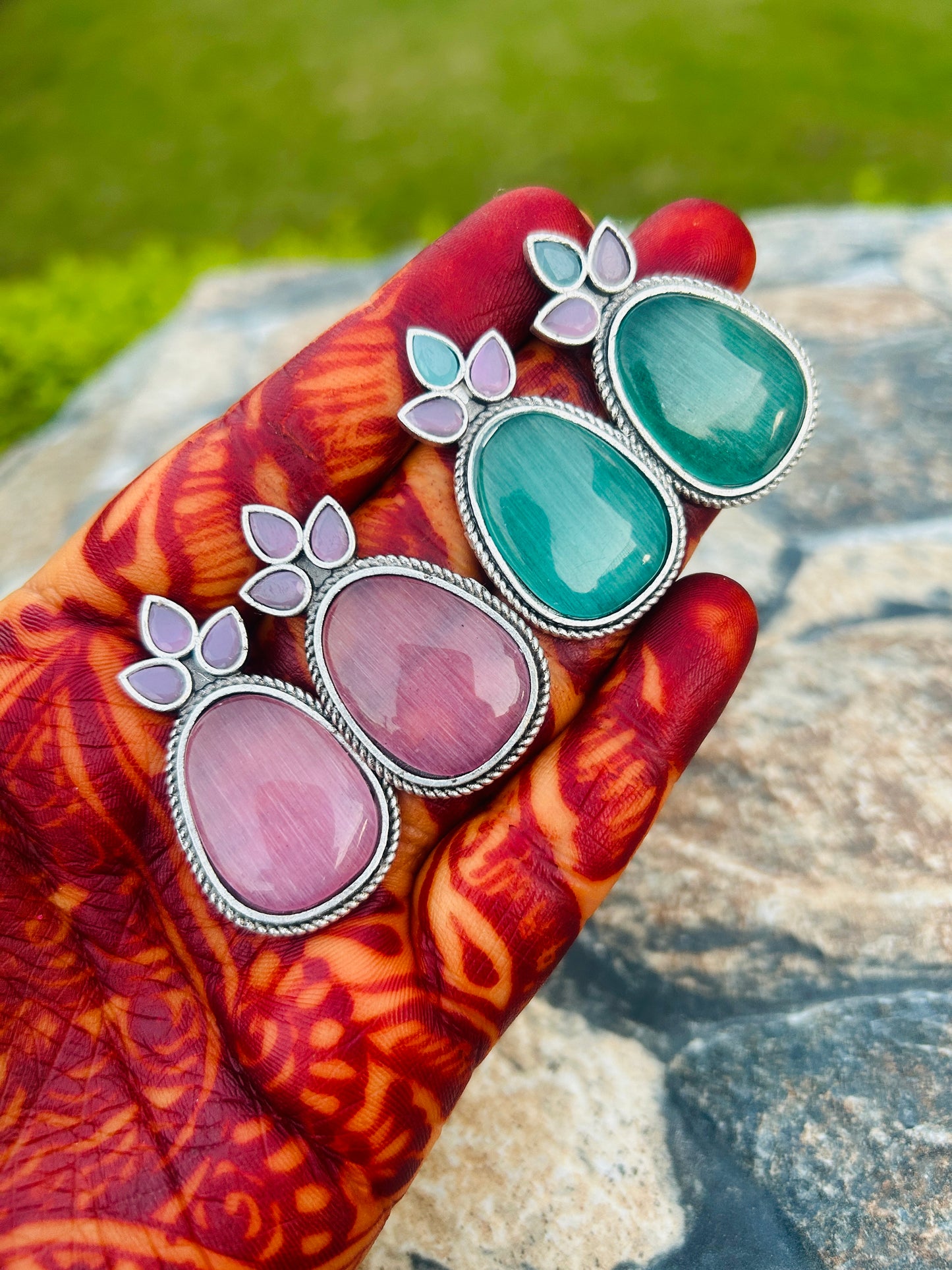 Leaf Style Pastel Earrings