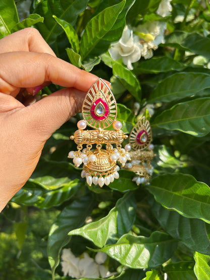 Bengali Meenakari Jhumkas