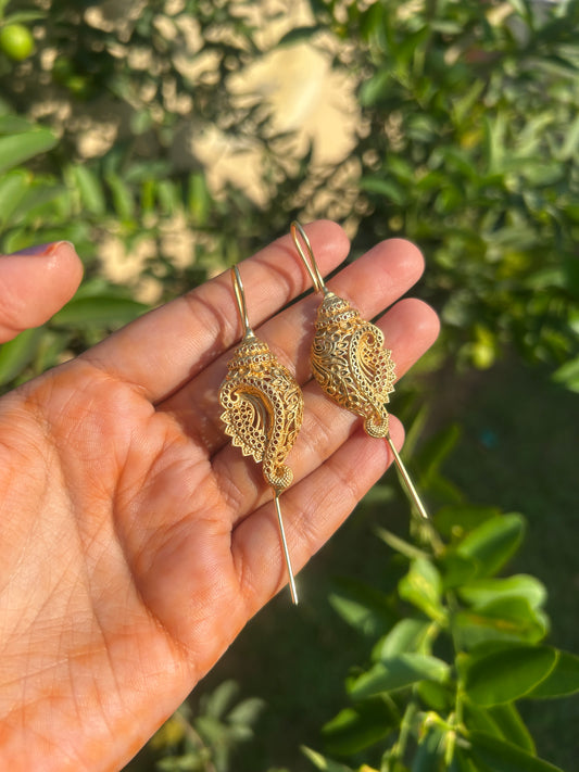 Jaipuri Golden Ear Cuffs