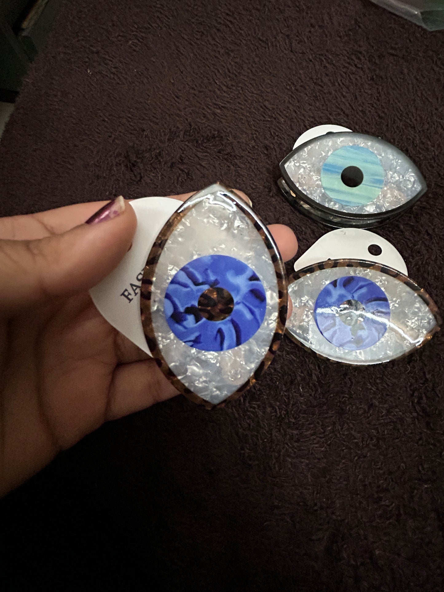 Evil Eye Korean Claw Clip