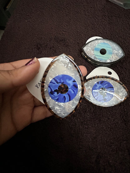 Evil Eye Korean Claw Clip