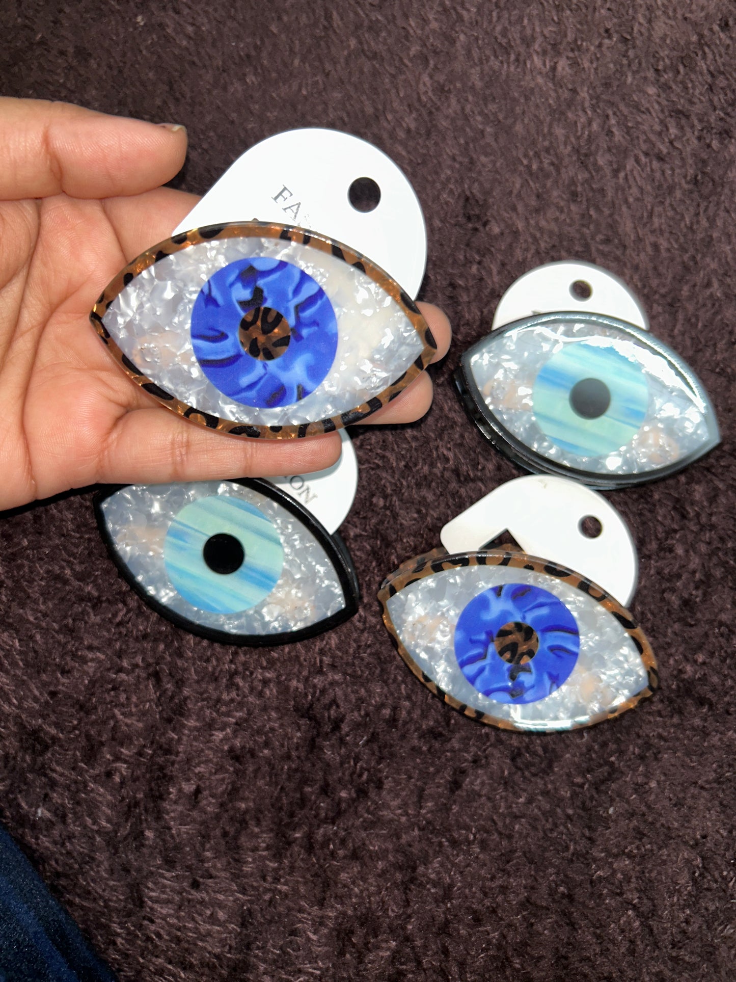 Evil Eye Korean Claw Clip