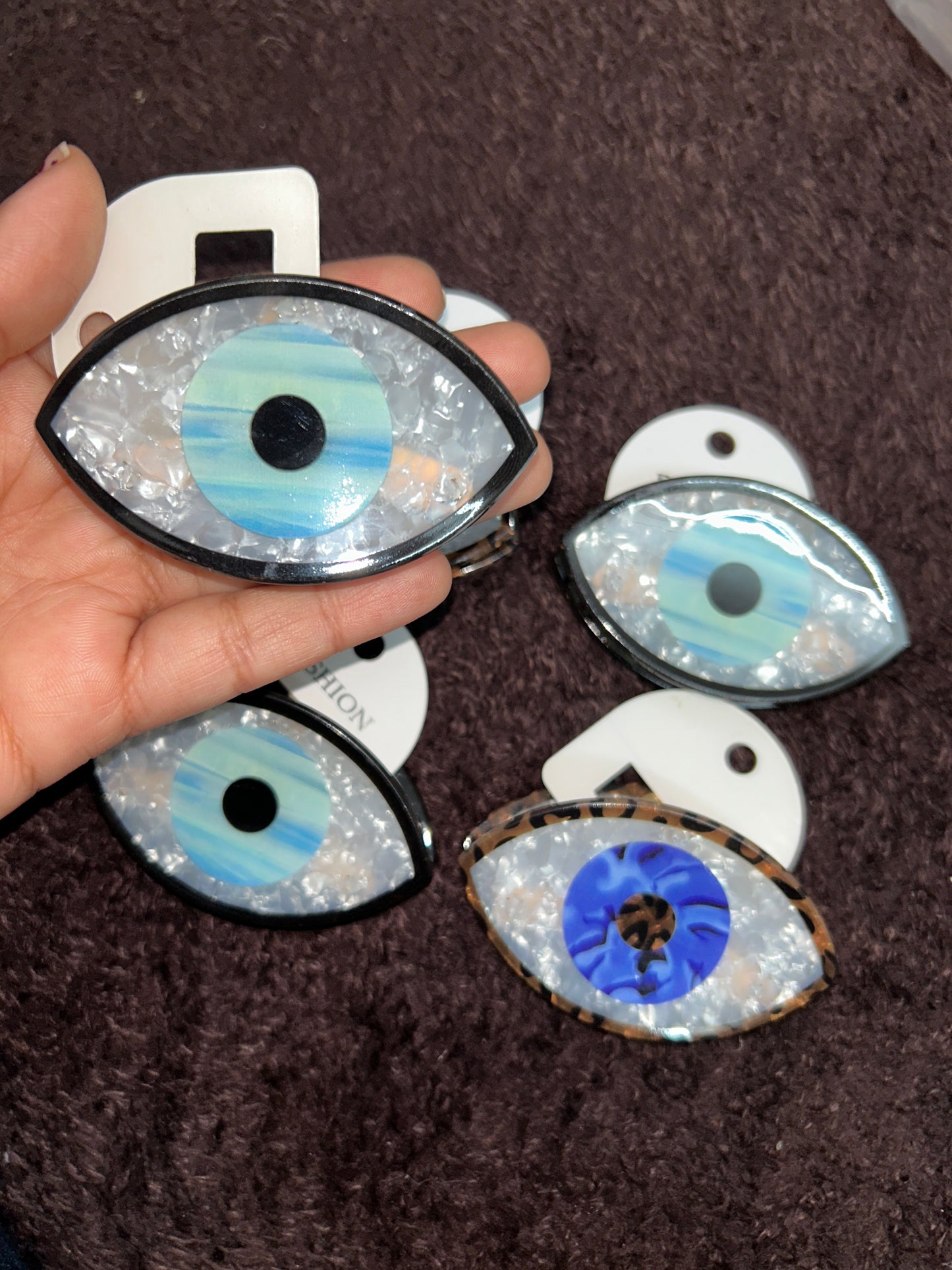 Evil Eye Korean Claw Clip