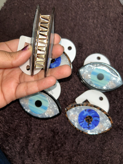 Evil Eye Korean Claw Clip