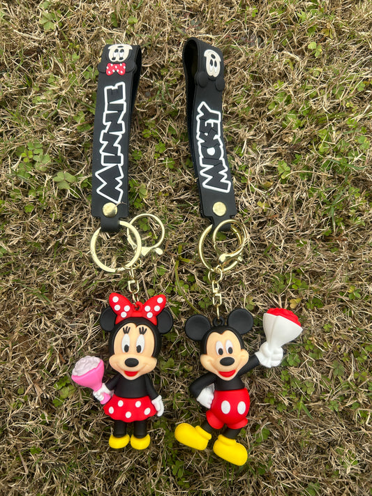 Mickey Minnie Couple Keychains ( Pair )