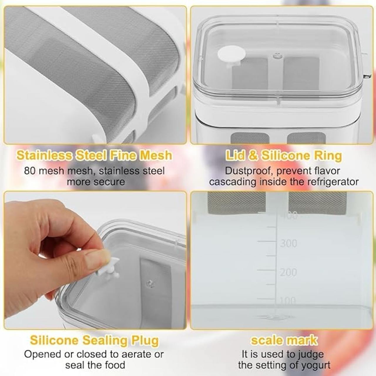 Multifunctional Yoghurt Filter