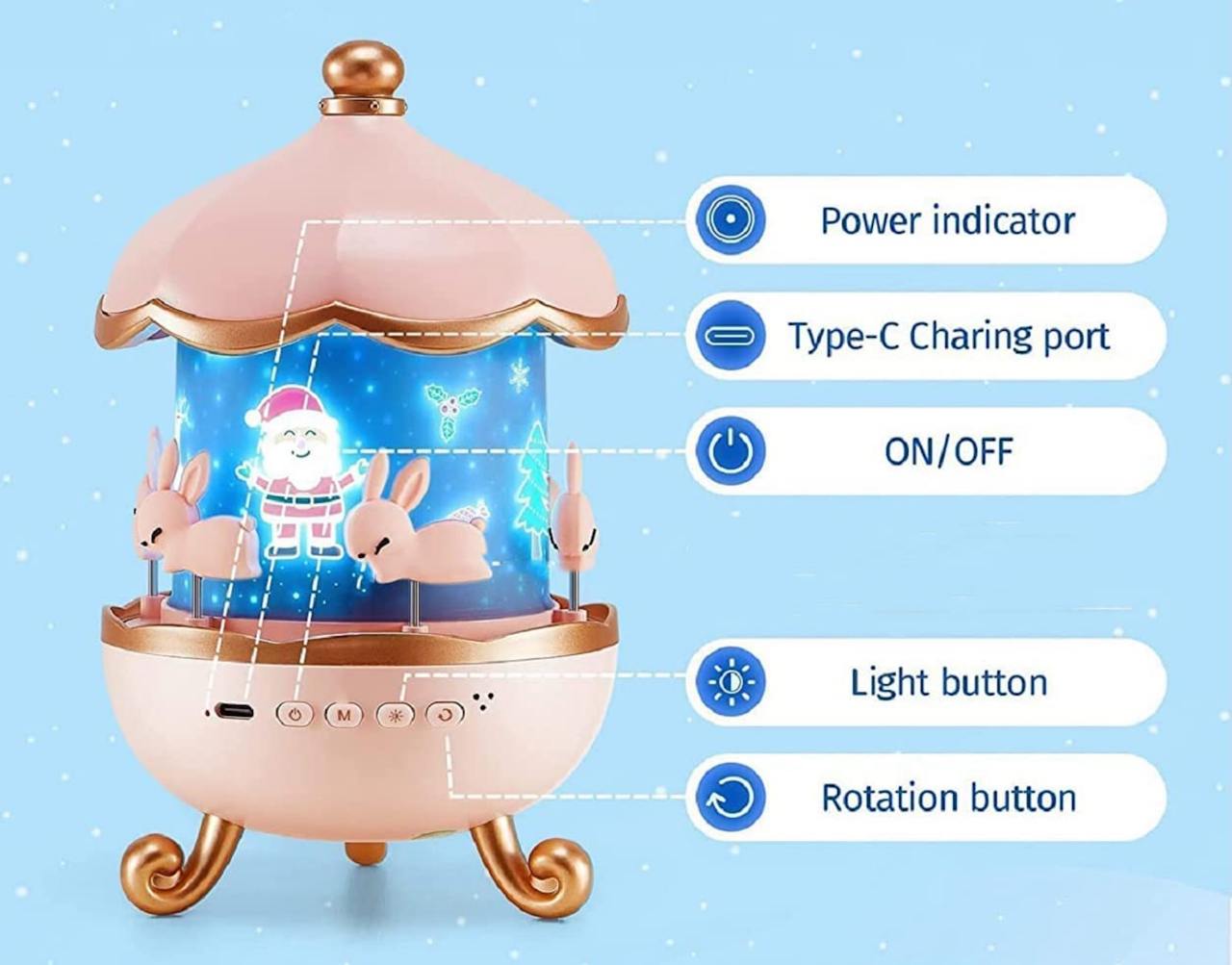 Bunny Light Lamp Projector