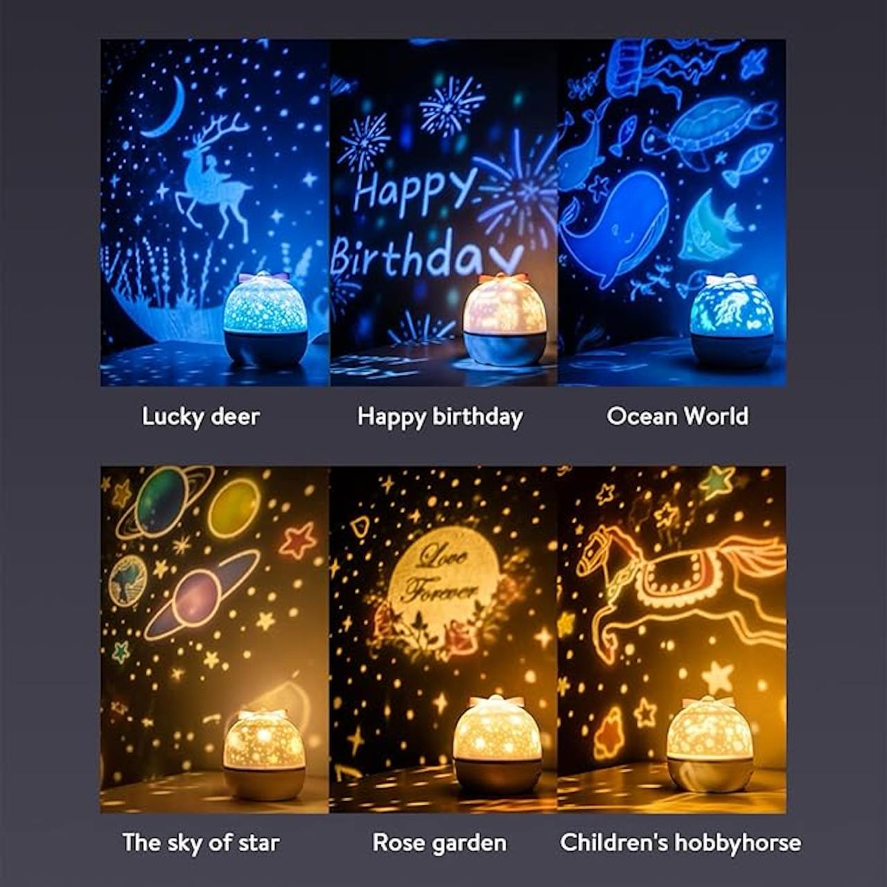 Kids Night Light Projector with 21 Films
